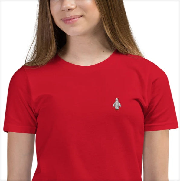 Penguin Youth Short Sleeve T-Shirt Embroidered