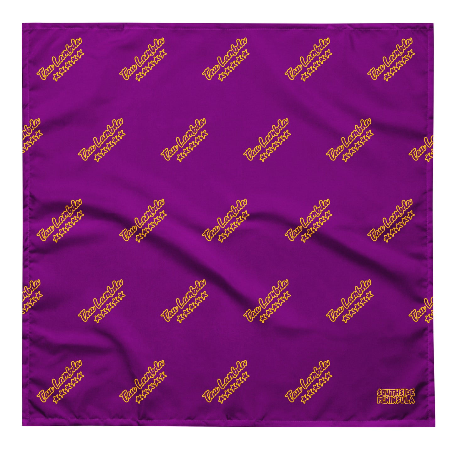 Tau Lambda x 5 Stars Bandana Purple/Purple/Gold AOP