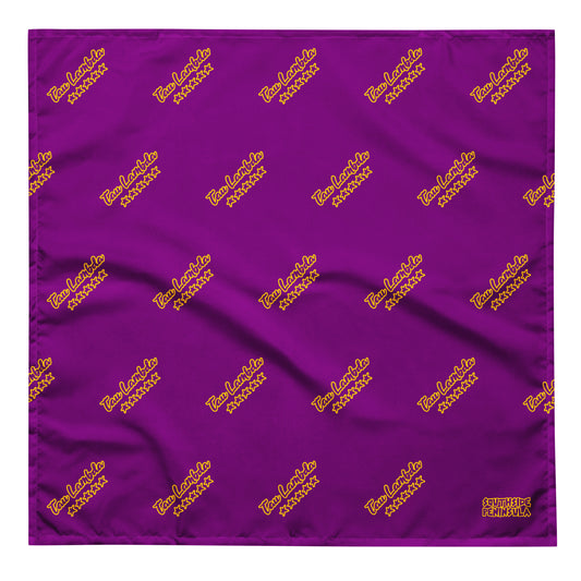 Tau Lambda x 5 Stars Bandana Purple/Purple/Gold AOP