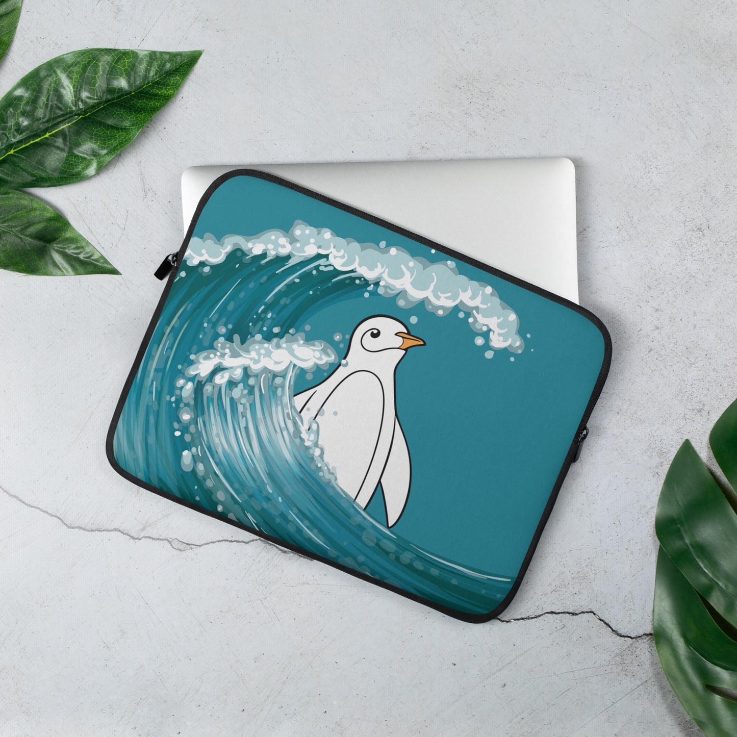 Penguin x Ocean Waves Laptop Sleeve