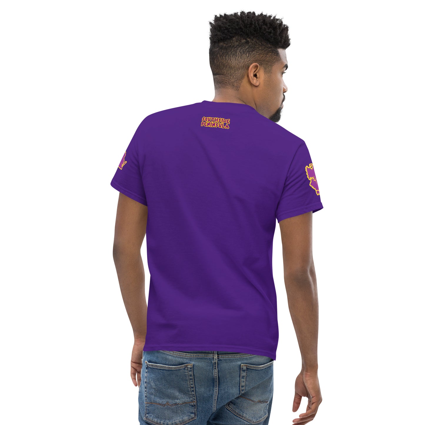 Tau Lambda x 5 Star Men's Classic T-Shirt Purple DTG