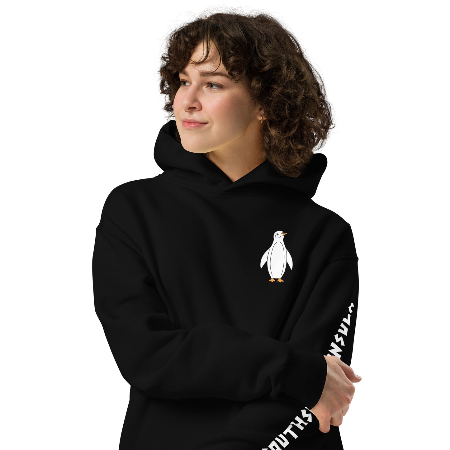 Penguin Unisex Oversized Hoodie DTF