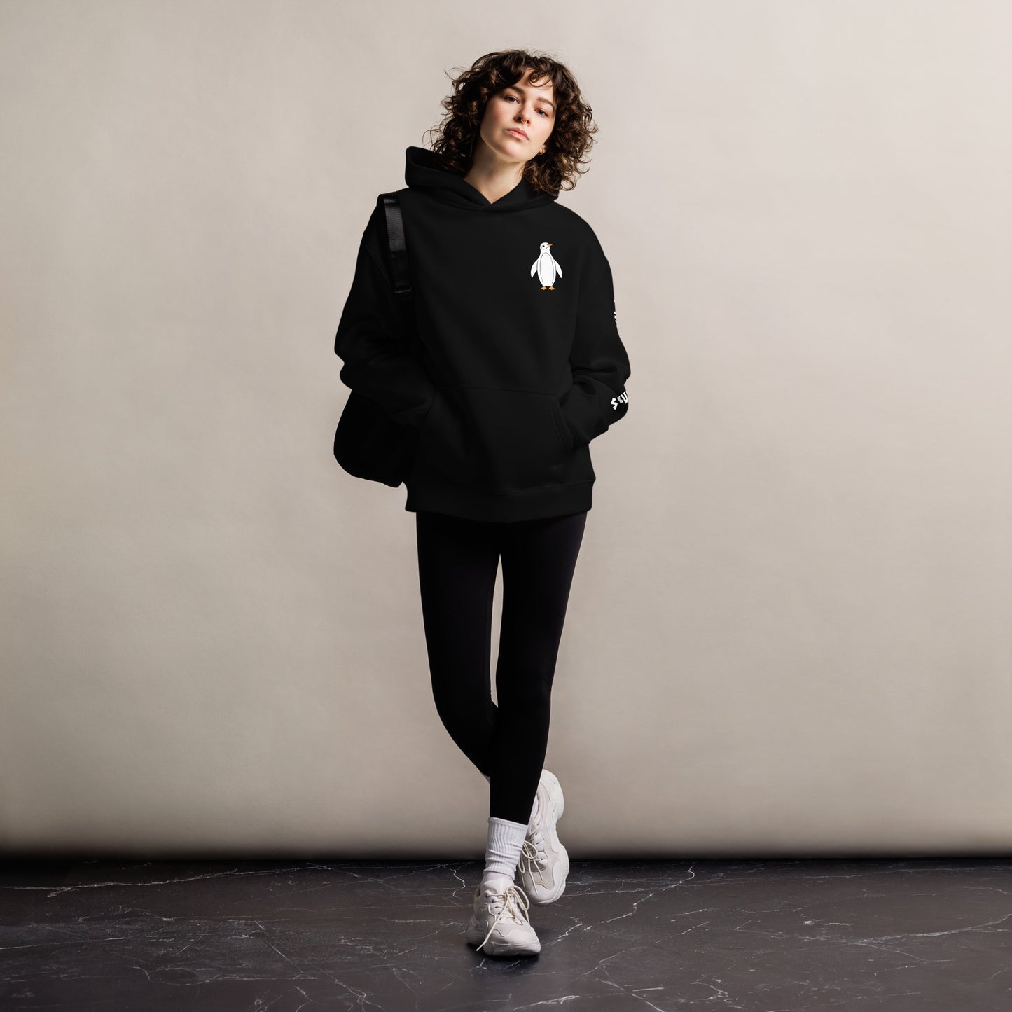 Penguin Unisex Oversized Hoodie DTF