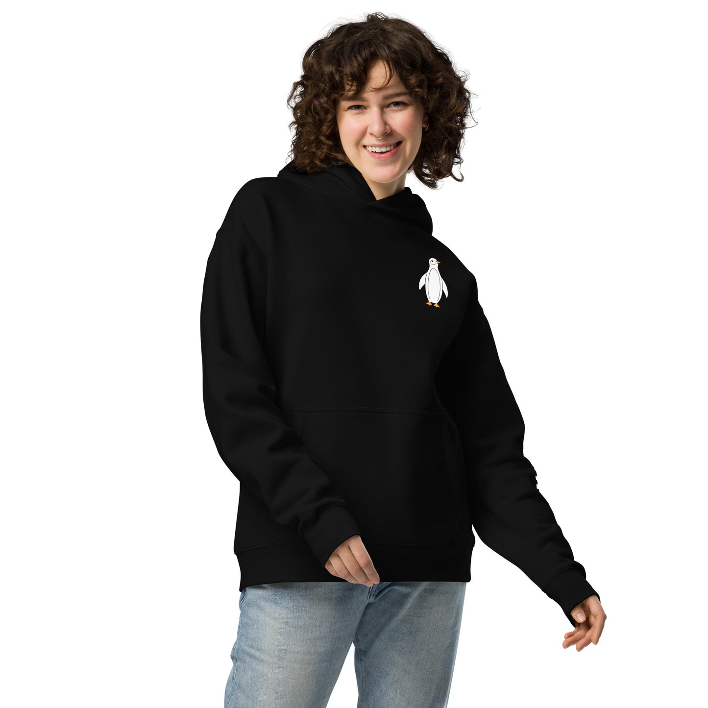 Penguin Unisex Oversized Hoodie DTF