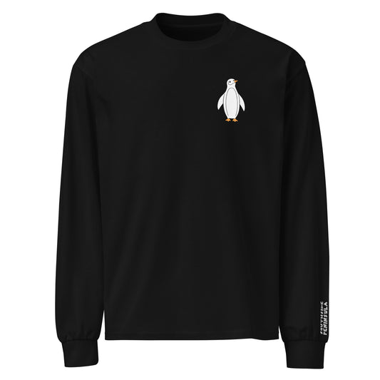 Penguin Unisex Premium Heavyweight Long Sleeve T-Shirt DTG/Embroidered